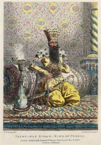 Costume Of Persia Oil Painting by Aleksandr Osipovich Orlovski