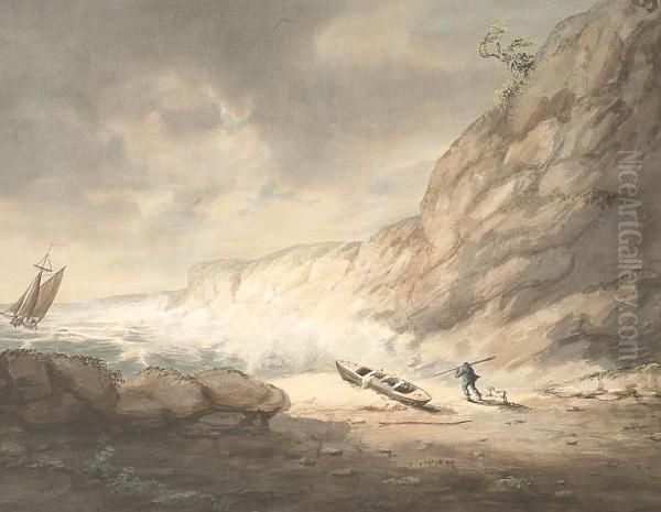 View Of North Foreland Oil Painting by William Orme