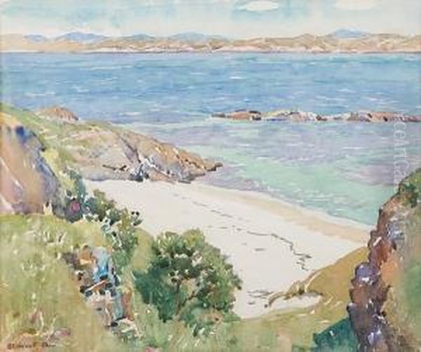 Sand Eel Bay, Iona Oil Painting by Stewart Orr