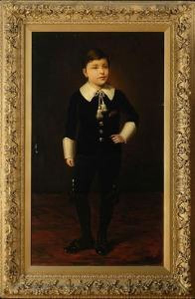 Portrait Of A Boy Oil Painting by Arturo Orselli