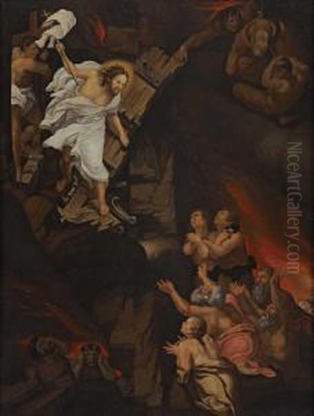 Christus In Der Vorholle Oil Painting by Lelio Orsi