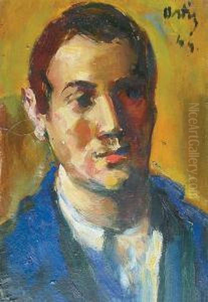 Portrait D'homme Oil Painting by Manuel Ortiz De Zarate