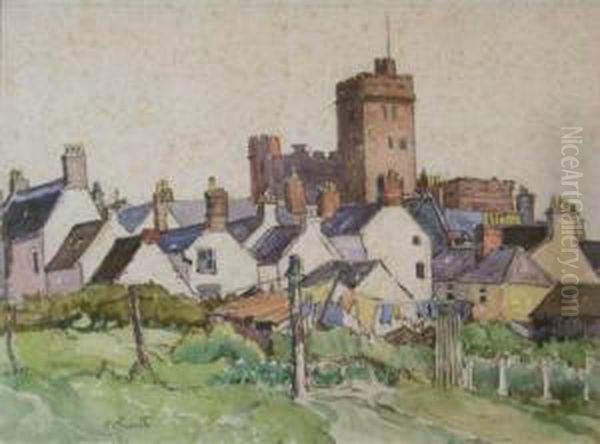 The Court House, Kirkcudbright Oil Painting by Charles F Ortmann Smith