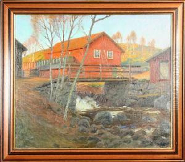 Kavarnbyggnad Oil Painting by John Osterlund