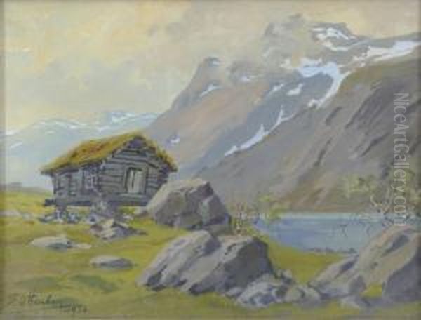 Norra Maastik Oil Painting by Boris Friedrich Ottenberg