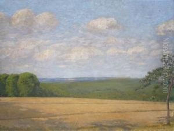 Sommerliche Landschaft In Der Schwalm Oil Painting by Heinrich Otto