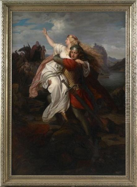 The Blindking's Daughter Oil Painting by Ludwig Otto