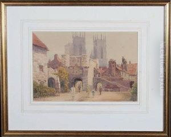 Bootham Bar, York Oil Painting by William Outhwaite