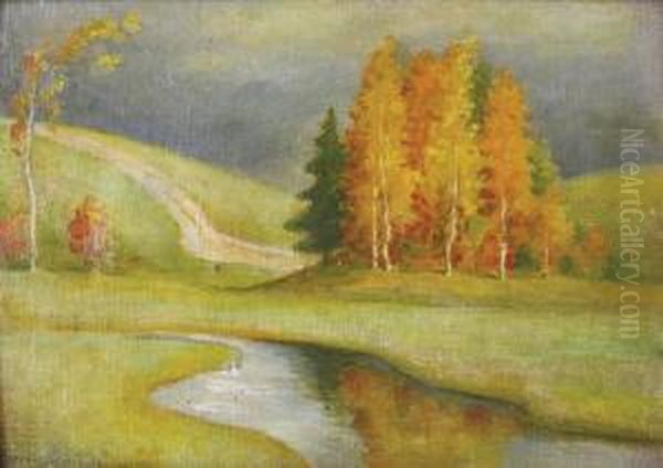 Paysage D'automne Oil Painting by Petr Savitch Outkine