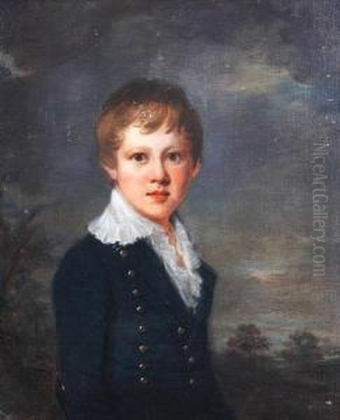 Portrait Of A Young Boy Oil Painting by William Owen