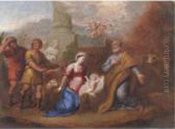 Adorazione Dei Pastori Oil Painting by Giovanni Battista Pace