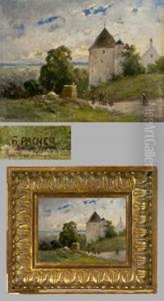 Suddeutsche Sommerlandschaft Oil Painting by Ferdinand Pacher