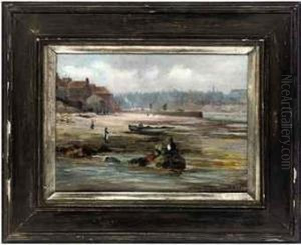 Fast Sands, Whitby Oil Painting by Edward Packard