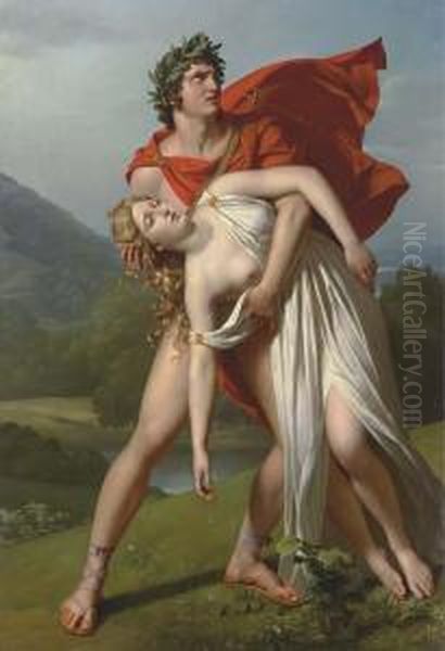 Orpheus And Eurydice Oil Painting by Joseph Paelinck