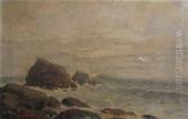 Seascape Oil Painting by Edward A. Page