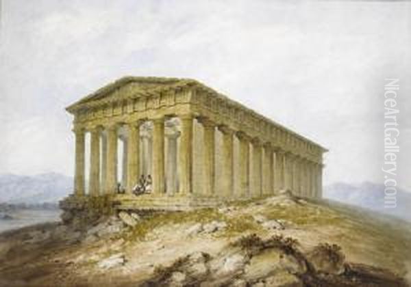 The Temple Of Theseus, Athens Oil Painting by William Page