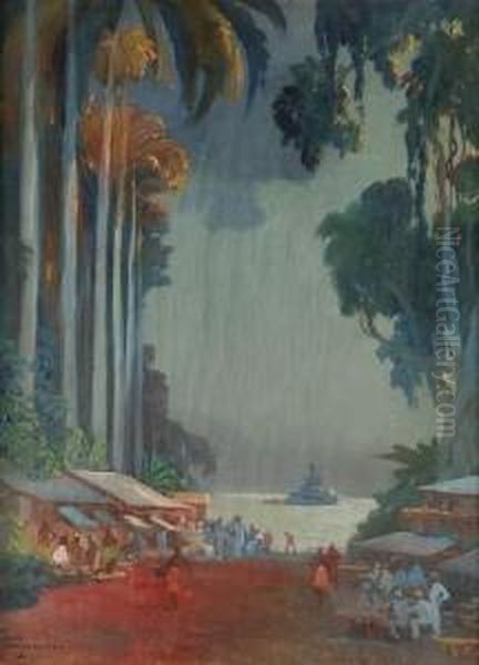 La Baie Oil Painting by Jean-Louis Paguenaud