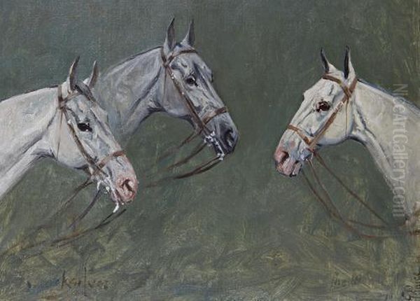 Quicksilver, Silver Cloud And The Monk Oil Painting by George Paice