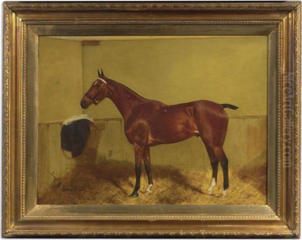 Ever Ready, A Polo Pony Oil Painting by George Paice