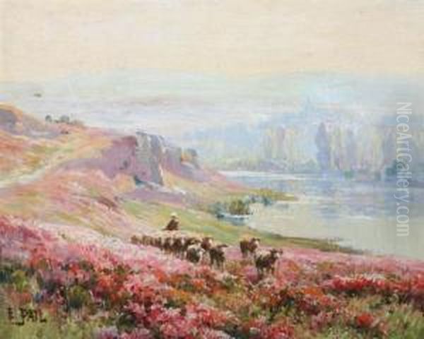 Bergereen Morvan Oil Painting by Edouard Pail