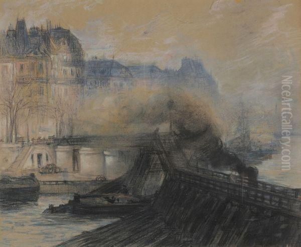 Paris Oil Painting by Henri Pierre Paillard