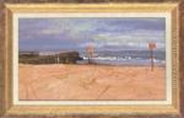 The Beach Oil Painting by William Bowyer Pain