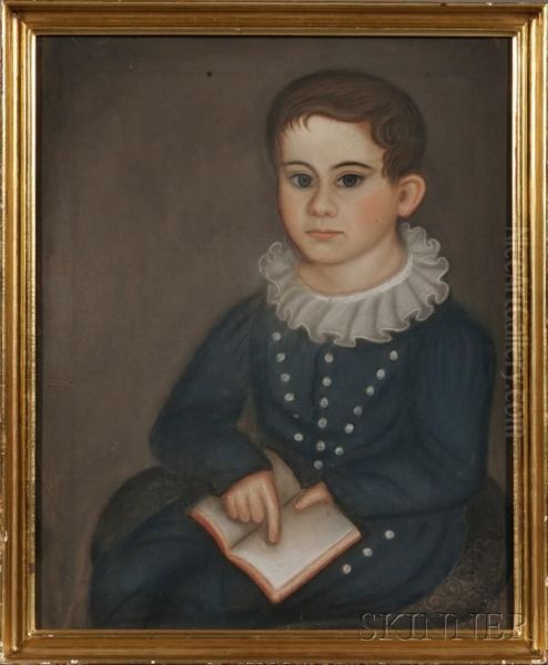 Portrait Of George Morillo Bartol, 
Aged 6 Years 7months. Oil Painting by Suzzana Paine