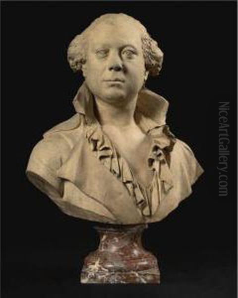 Bust Of Corbin De Cordet De Florensac Oil Painting by Jacques-Augustin Pajou