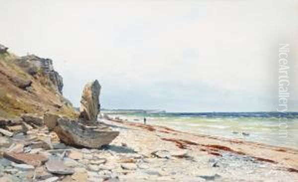 View Over Hogklint From Kopparsvik, Gotland Oil Painting by Anna Palm De Rosa