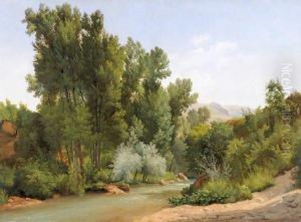 Subiaco Oil Painting by Gustaf-Wilhelm Palm