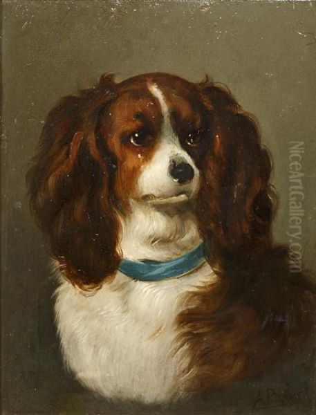 King Charles Spaniel Oil Painting by Ada Palmer