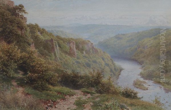 Looking Down The Wye To Simmons Gat Oil Painting by Harry Sutton Palmer