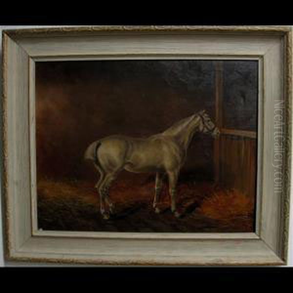 Stabled Horse Oil Painting by James Lynwood Palmer