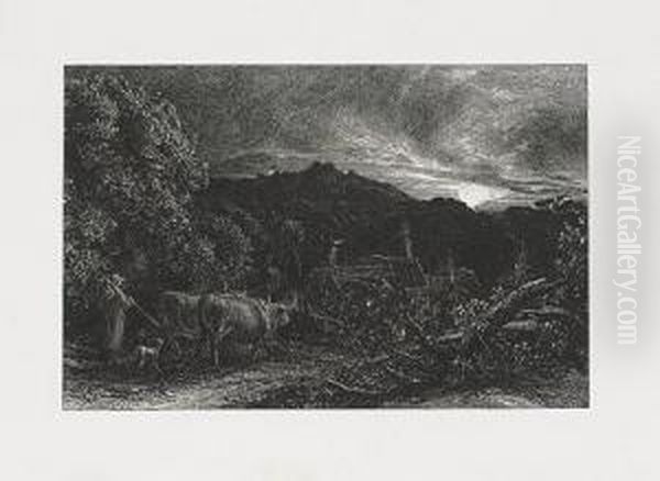 The Weary Ploughman ((lister 8 Viii) Oil Painting by Samuel Palmer