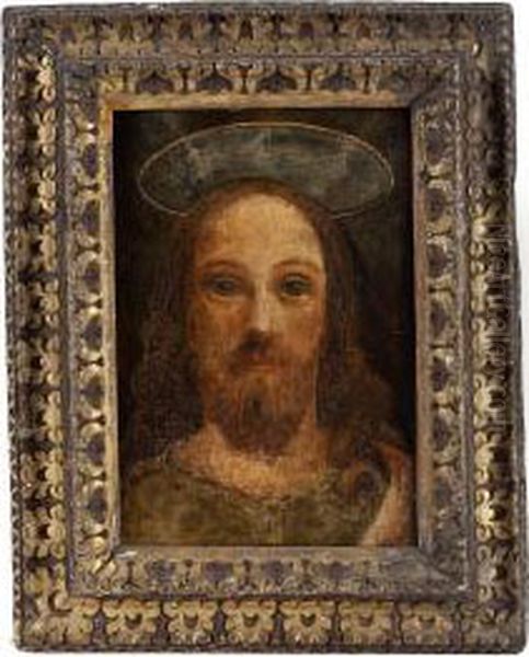 Head Of Christ Oil Painting by Samuel Palmer