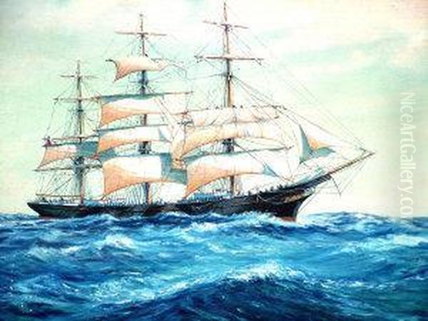 On The High Seas Oil Painting by Don F. Palmerton