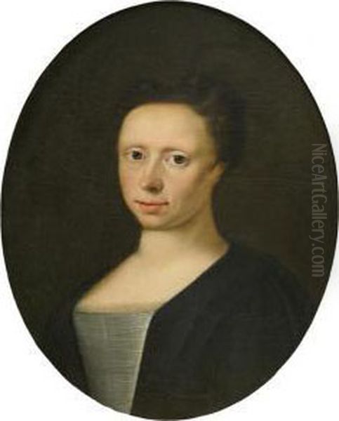 Portrait Of A Woman Oil Painting by Gerard Jan Palthe