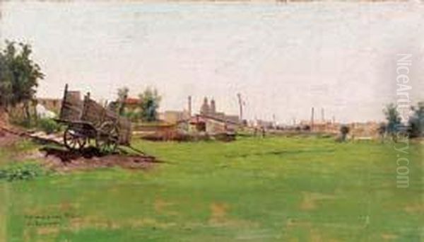 Calessino Di Campagna Oil Painting by Luigi Palumbo