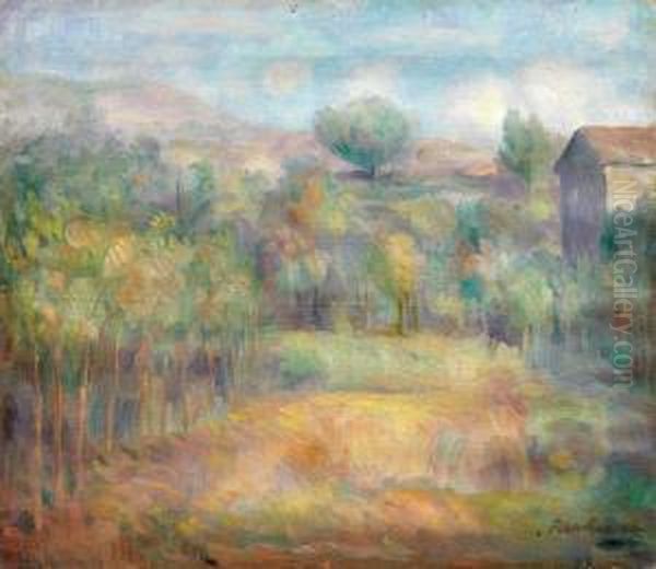 Le Laste (paesaggio) Oil Painting by Gino Pancheri