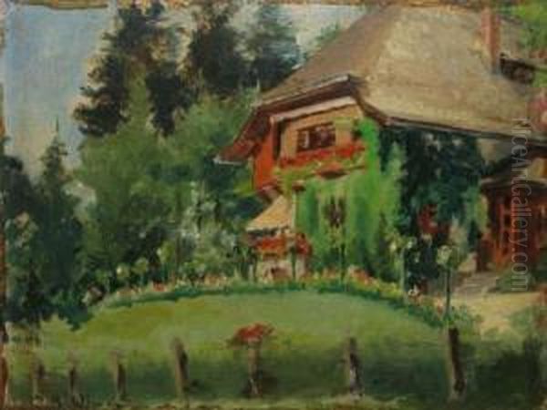 In Parc Oil Painting by Constantin Pantelimon