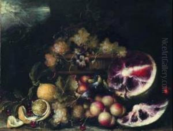 Natura Morta Con Frutta Oil Painting by Paolo Paoletti