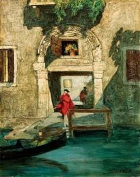 Canale Veneziano Oil Painting by Pietro Paoletti