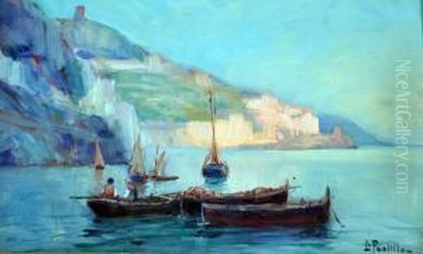 Barche Oil Painting by Luigi Paolillo