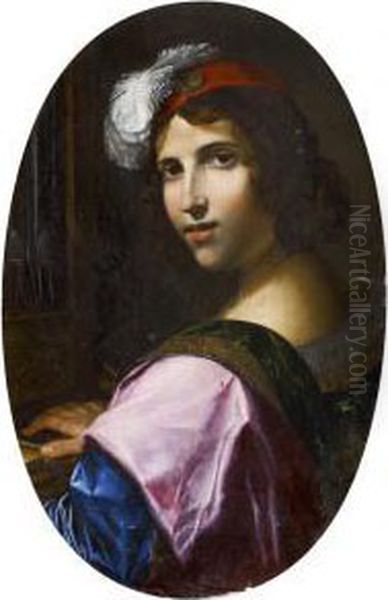 Jeune Musicien A L'orgue Oil Painting by Pietro Paolini