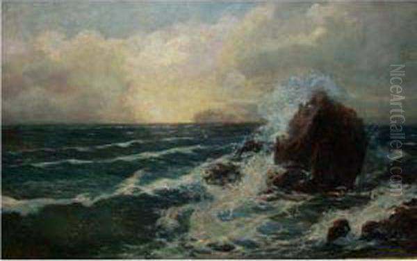 Mareggiata
Sulla Costa Catanese Oil Painting by Gennaro Pardo