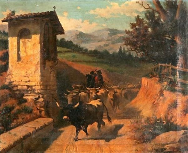 Garrochero Oil Painting by Rafael Torres Pardo