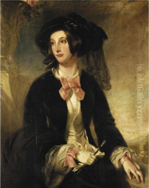 Portrait Of Frances Mary Vassall Tunnard-moore Oil Painting by James Pardon Of Canterbury