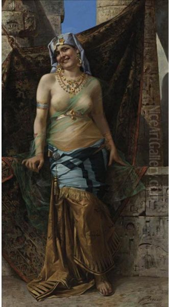 Harem Girl Oil Painting by Francesco Paolo Parisi