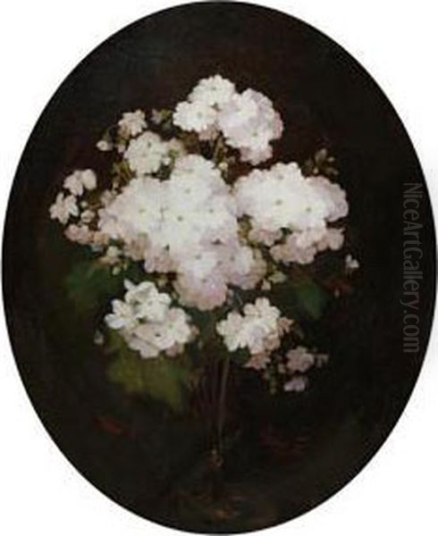 Primulas Oil Painting by James Stuart Park