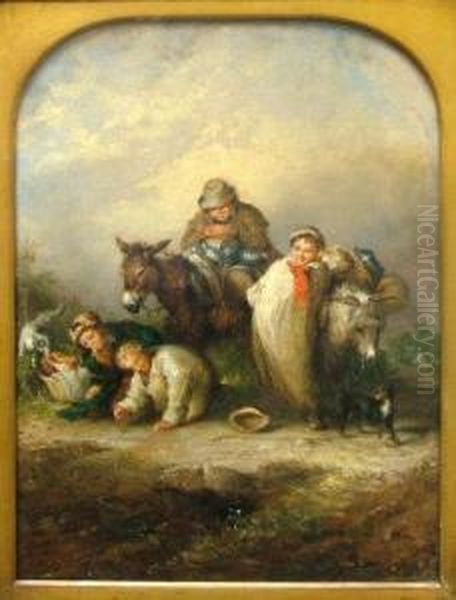 The Milkboys Oil Painting by Henry Perlee Parker